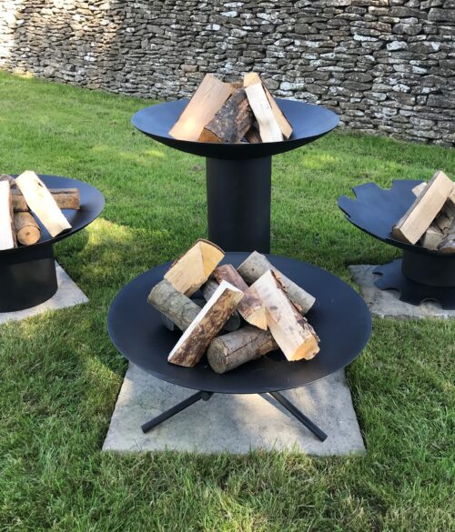 R W Knight Bespoke Firepit - Tall Round Base